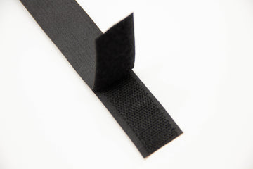 Klettband, Klettverschluss, schwarz, 0,5 m